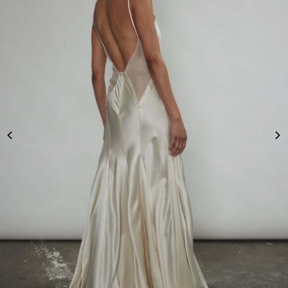 Simone Slip Dress - Ivory - Size M - PART OF SET - Picture 3 of 11